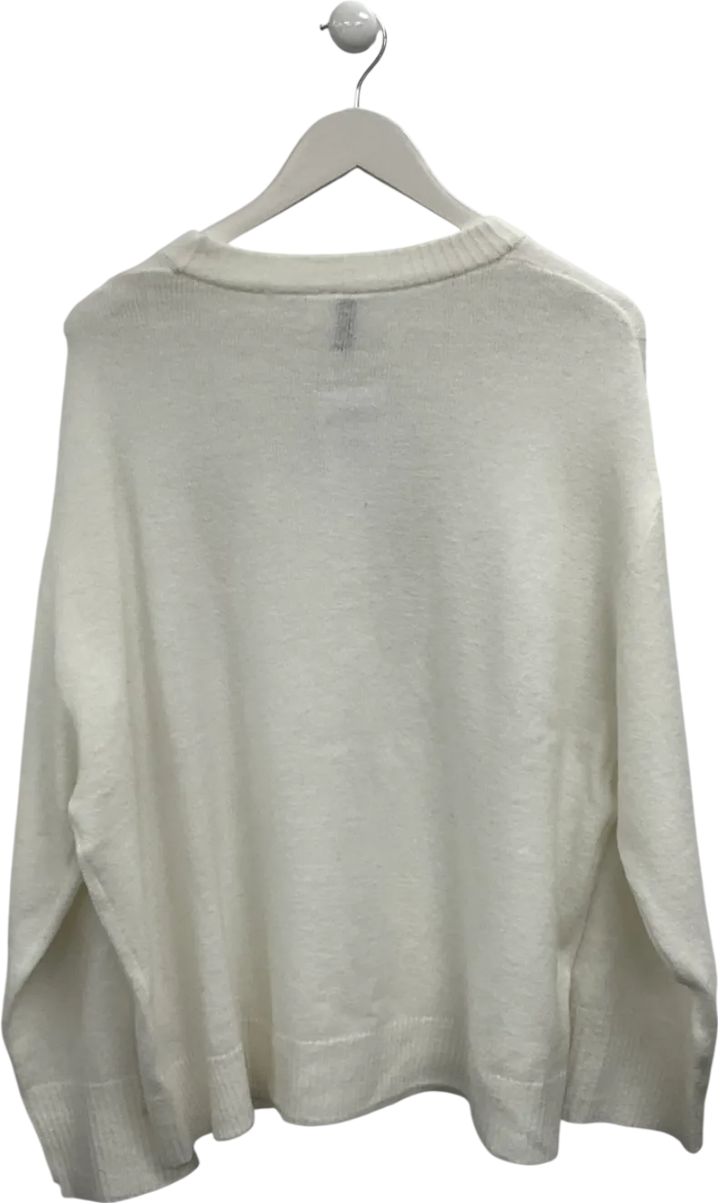 H&M Cream Crew Neck Jumper UK XL