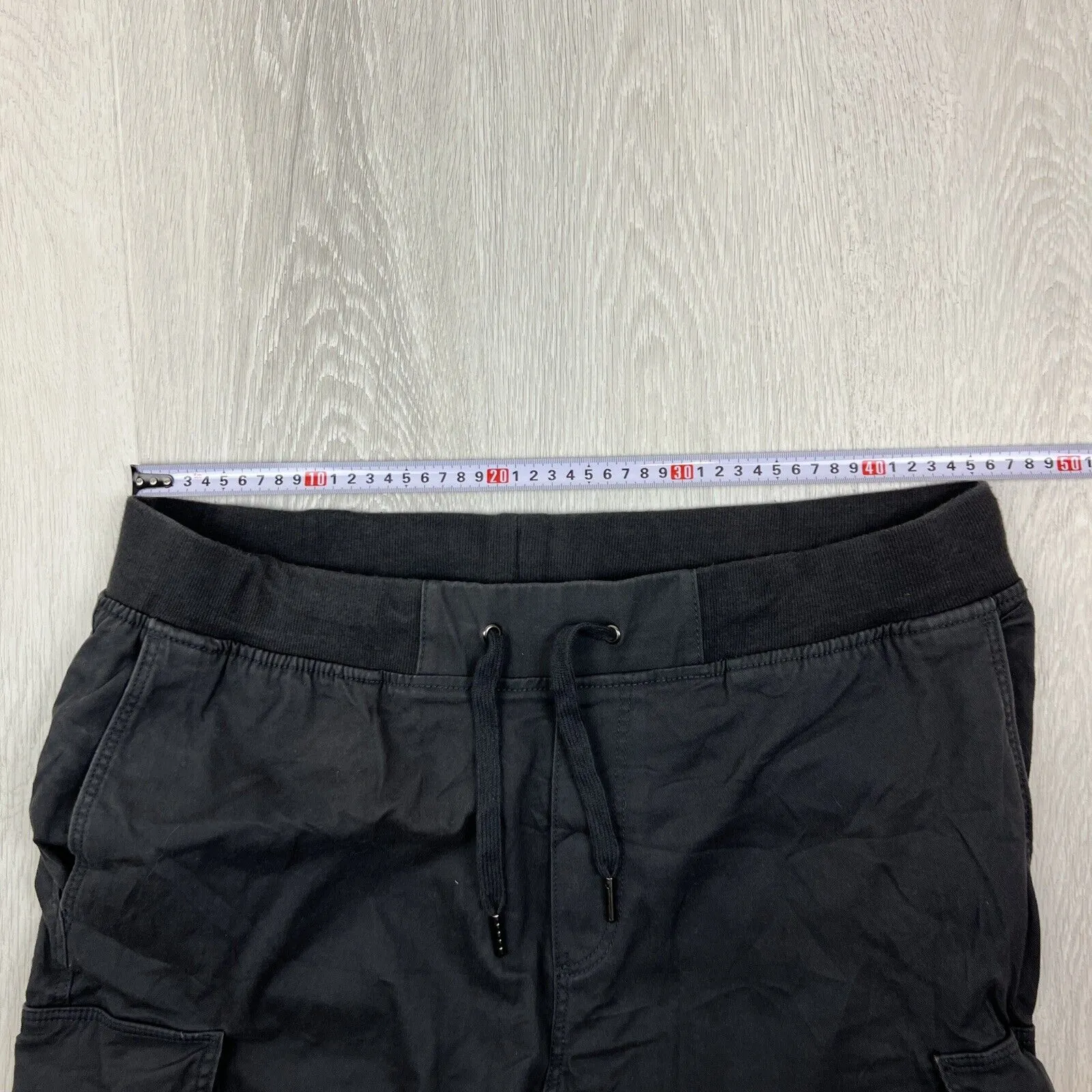 H&M Mens Dark Grey Slim Fit Cargo Jogger Pants Size XL