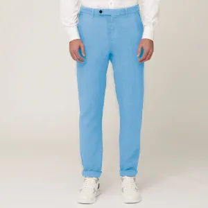 Harmont & Blaine Linen Pants - Light Blue