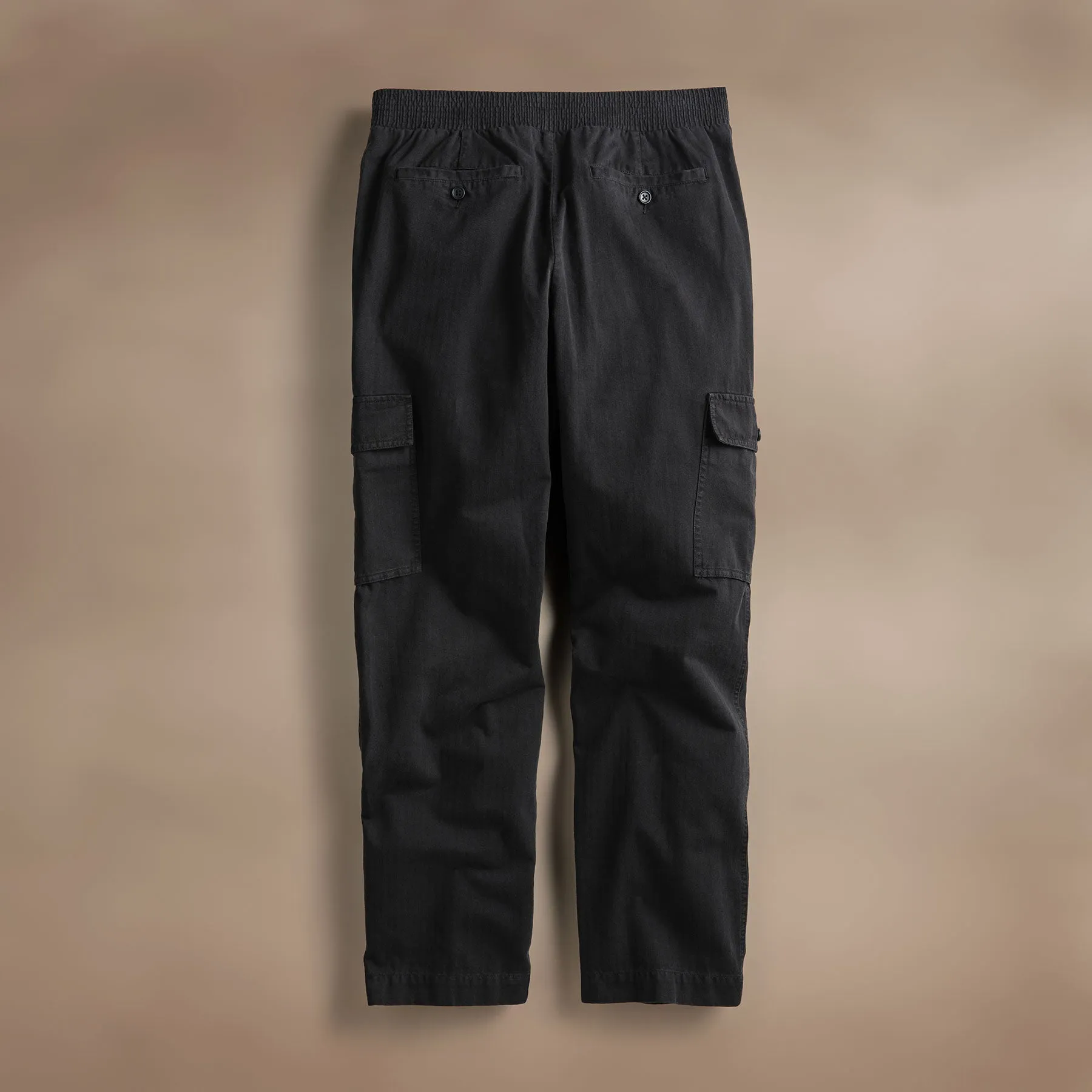 Herringbone Twill Utility Pant - Black