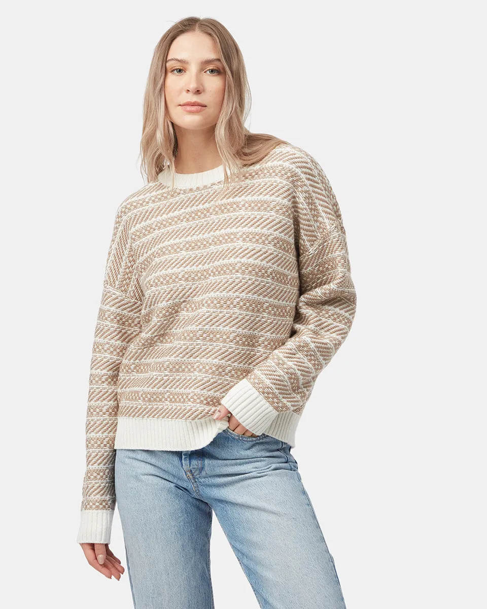 Highline Intarsia Crew Sweater