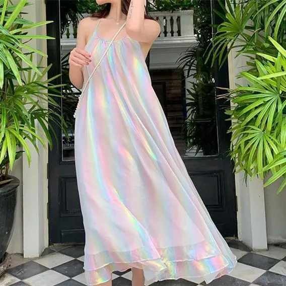 Holographic Rainbow Dress SD01072