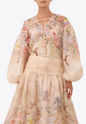 Illuminate Drawn Printed Top