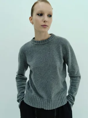 Inez Cashmere Sweater Grey Mele