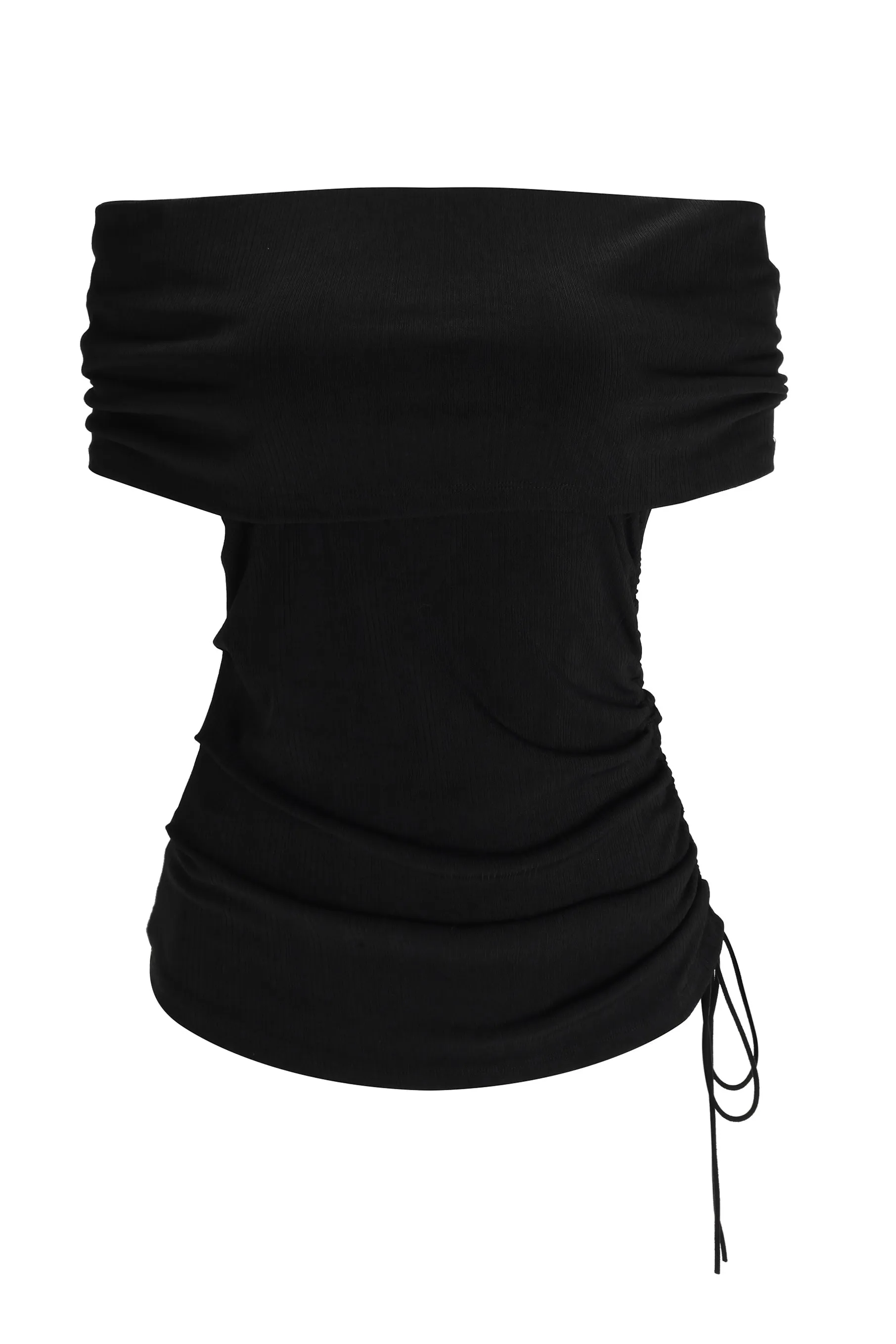 Intention Acetate Off The Shoulder Top