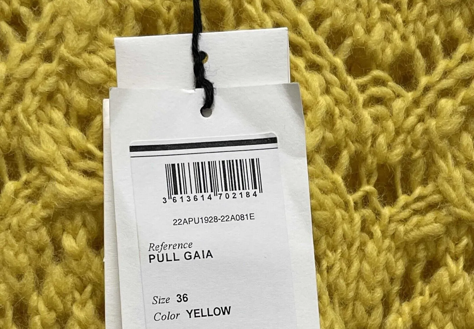 Isabel Marant New w/ Tags Gali sweater 36 US 4 Yellow Jacket