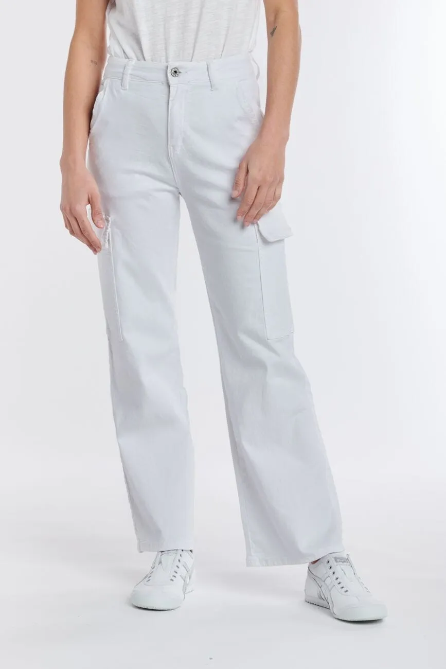 ITALIAN STAR Cargo Pant - White