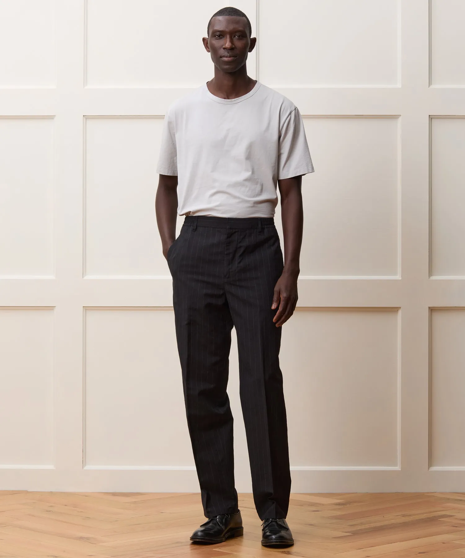 Italian Wool Linen Gramercy Trouser