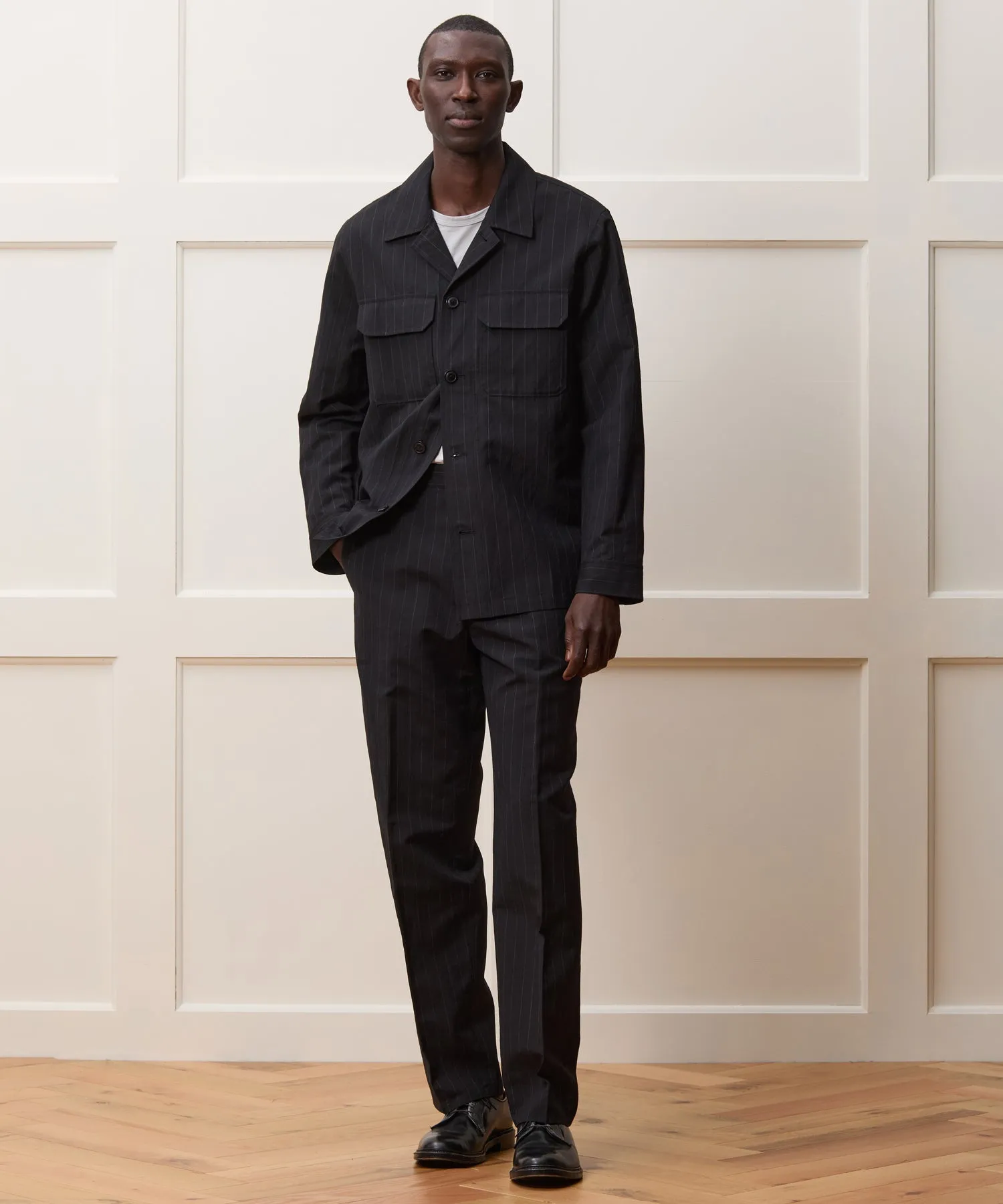 Italian Wool Linen Gramercy Trouser