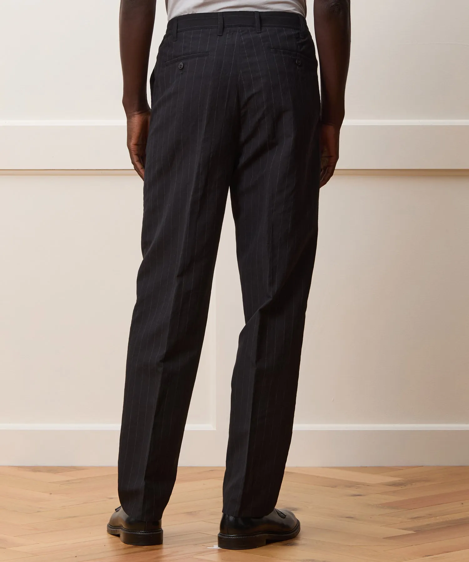 Italian Wool Linen Gramercy Trouser
