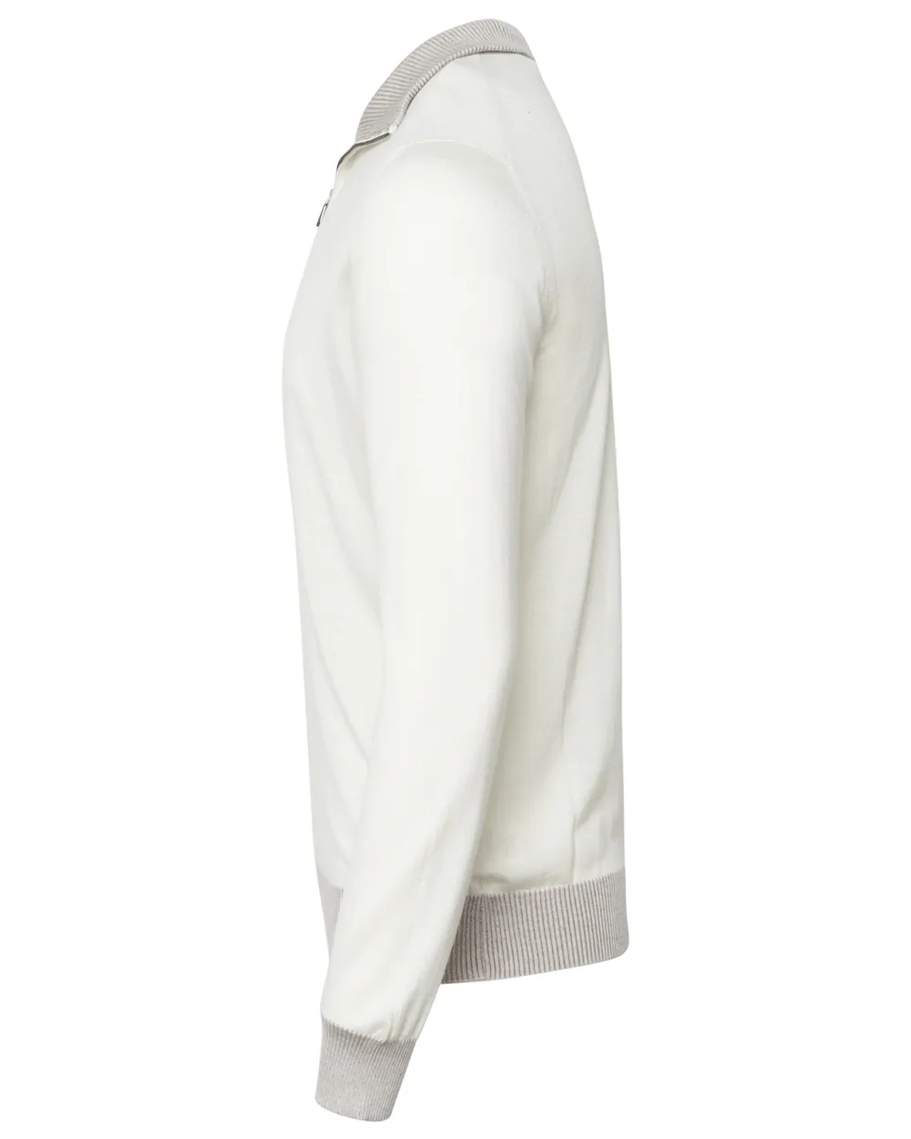 Ivory Fine Gauge Quarter Zip