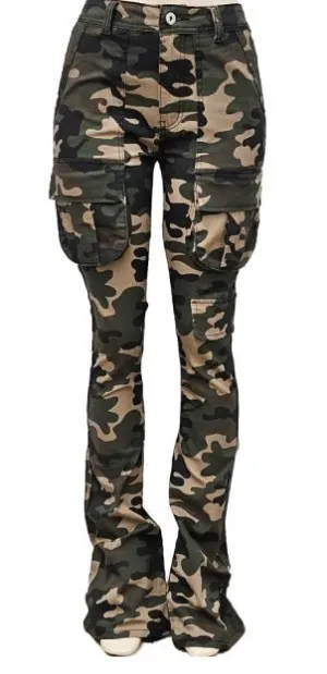 Jade Twill Cargo Pants