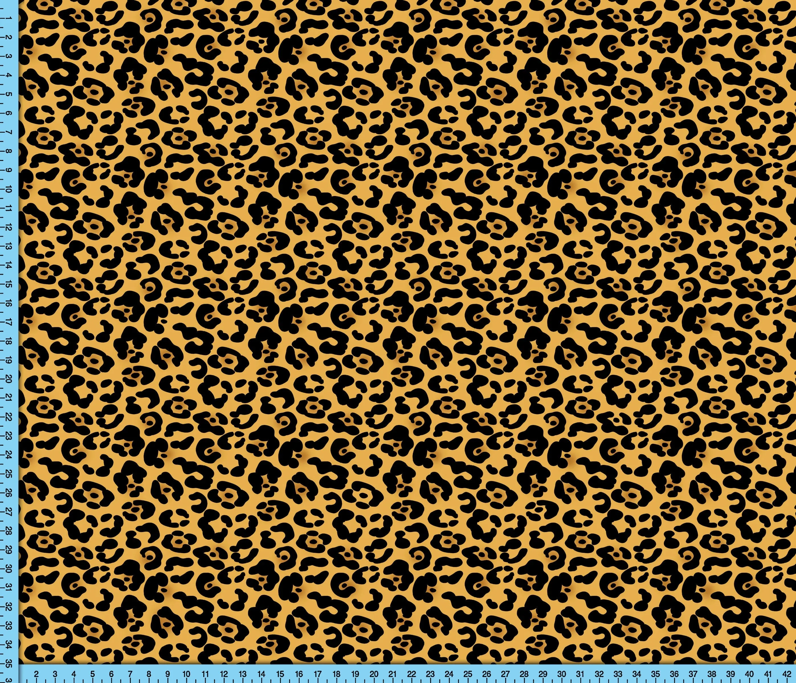Jaguar Animal Print Fabric By the Yard, Half Yard and Fat Quarter