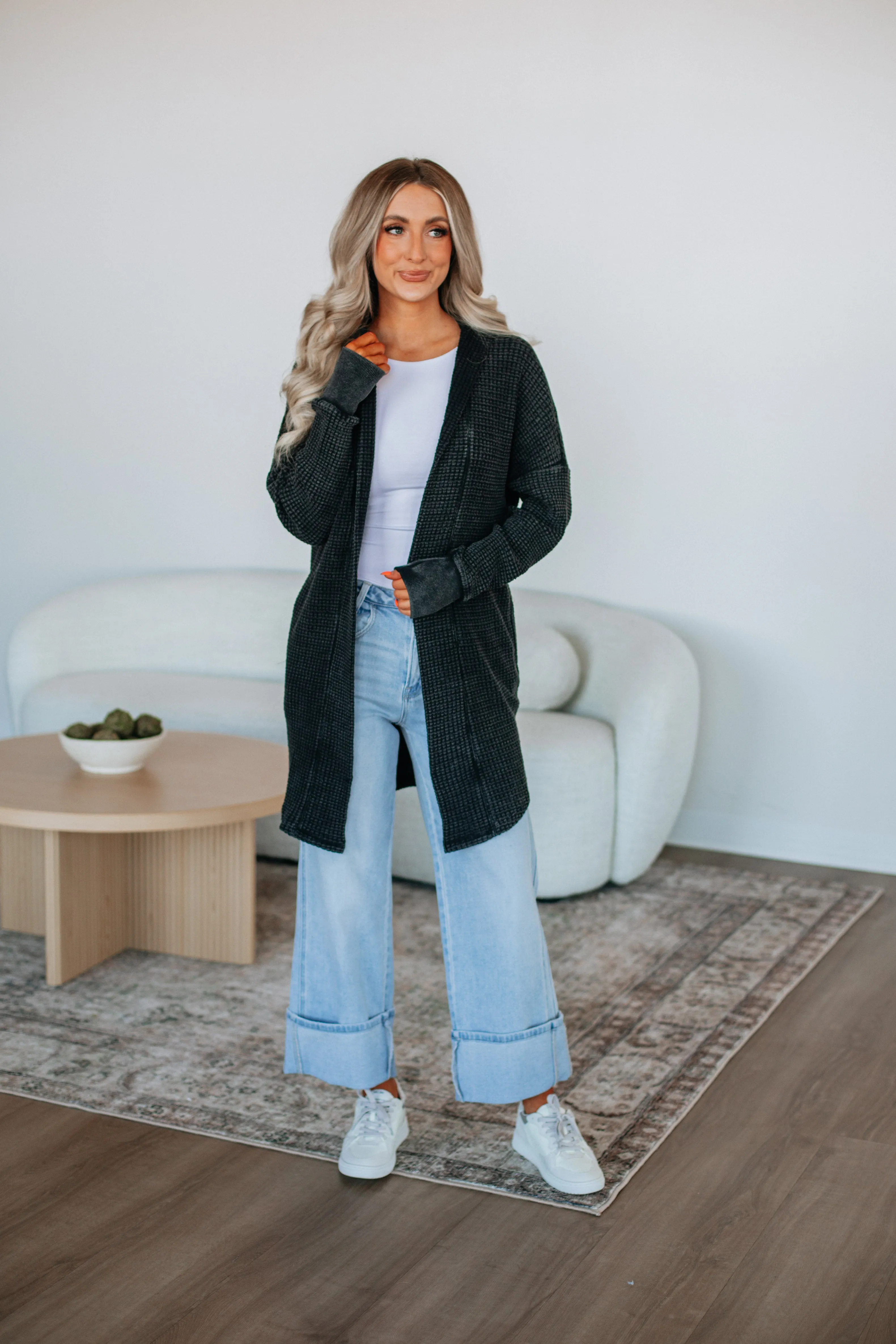 Jed Knit Cardigan - Vintage Black