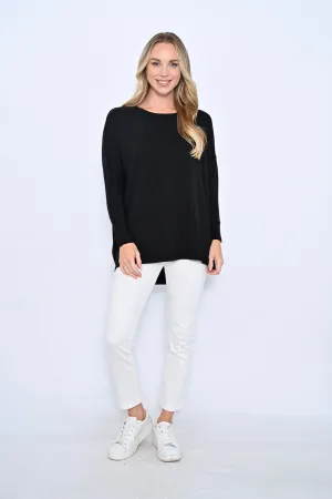 Jenny Oversized Wool Blend Jumper In Black