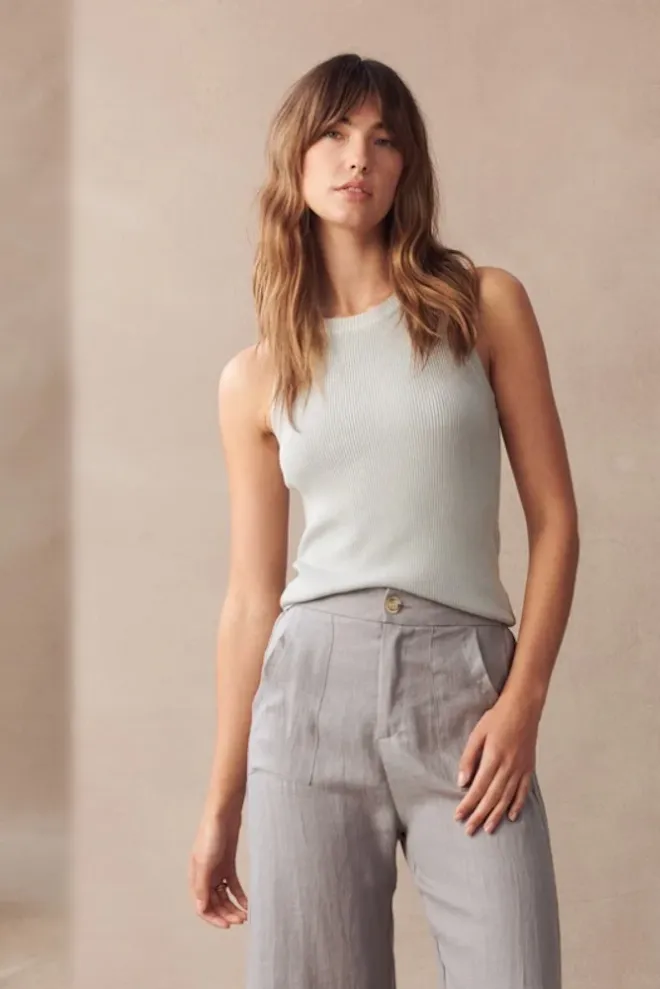 Jude Linen Pants - Grey