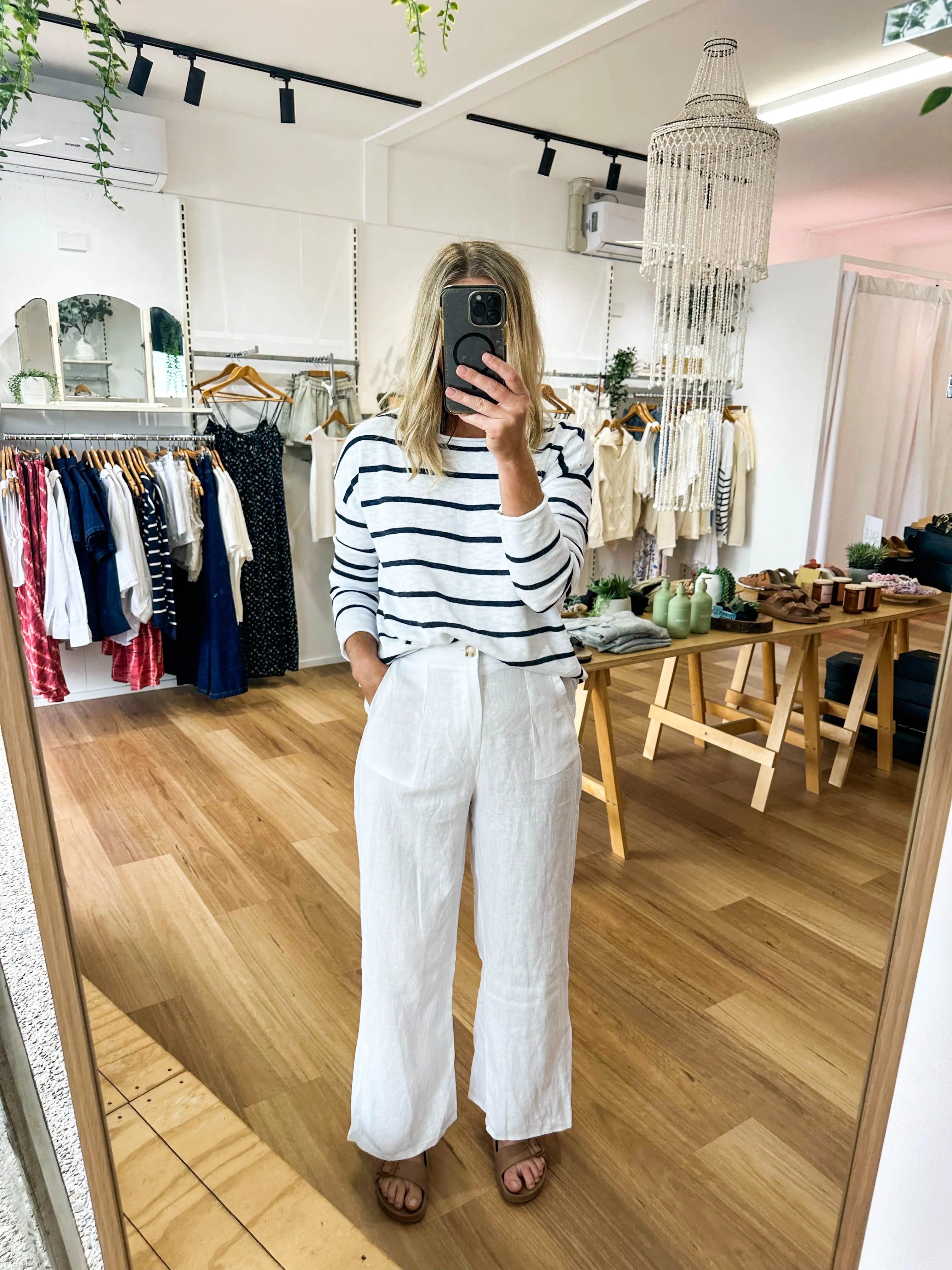 Jude Linen Pants White