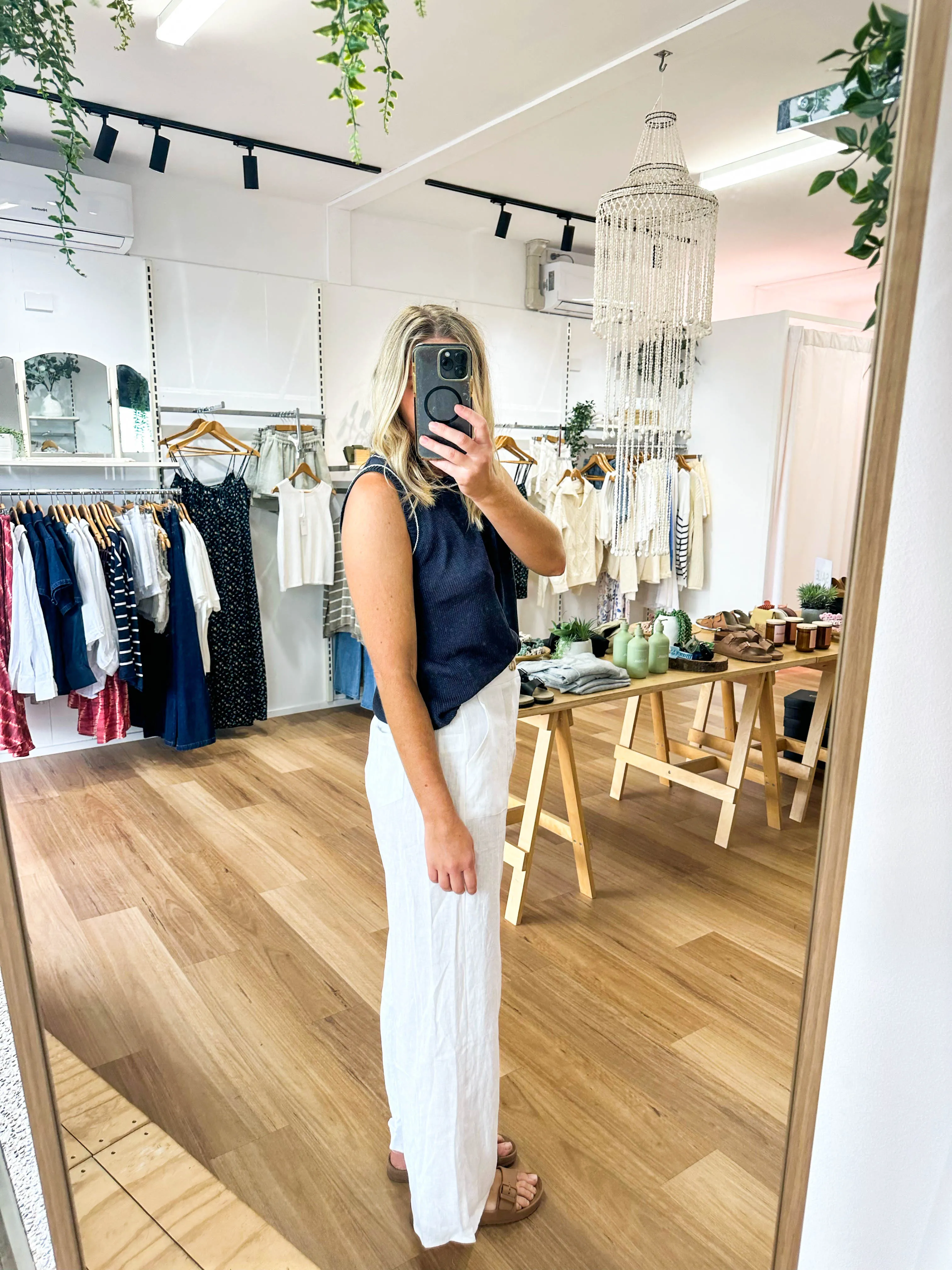 Jude Linen Pants White