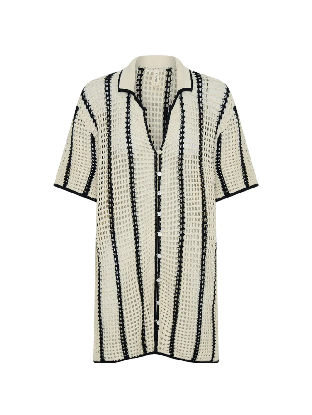 Juni Knit Top - Cream Black