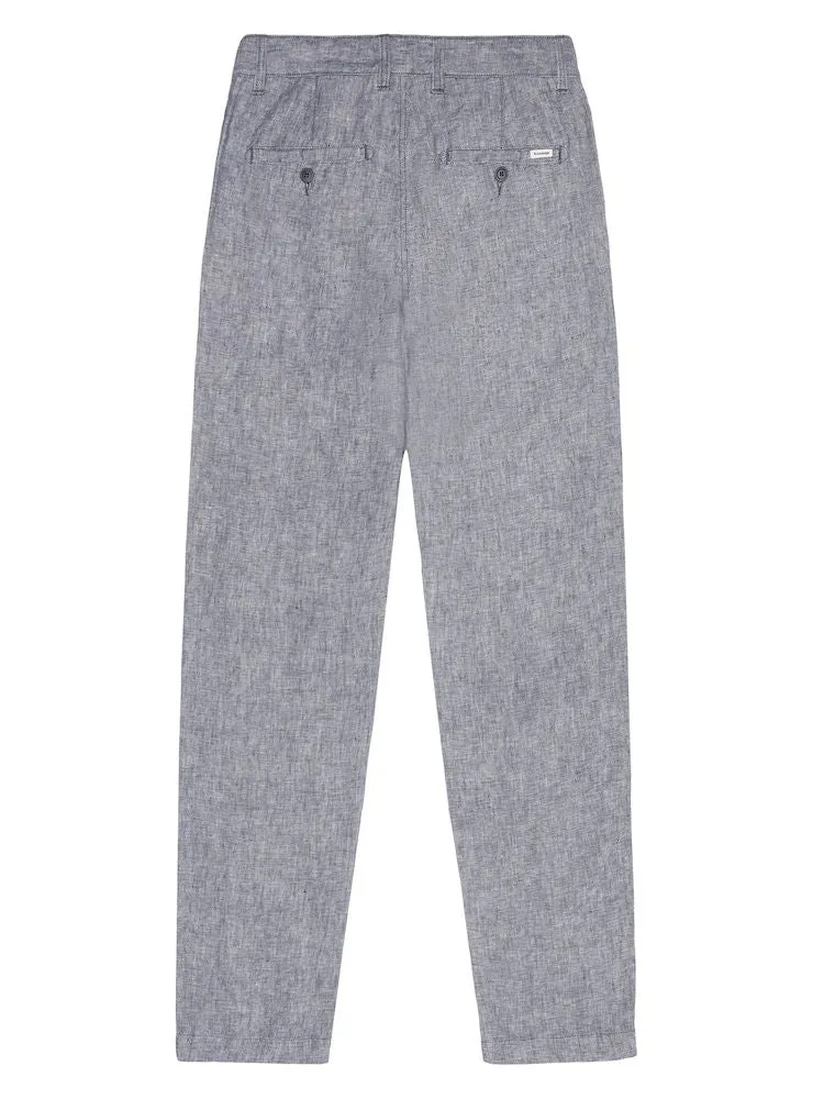 KCA 1070060 Chuck regular linen pants 1226 vintage indigo men