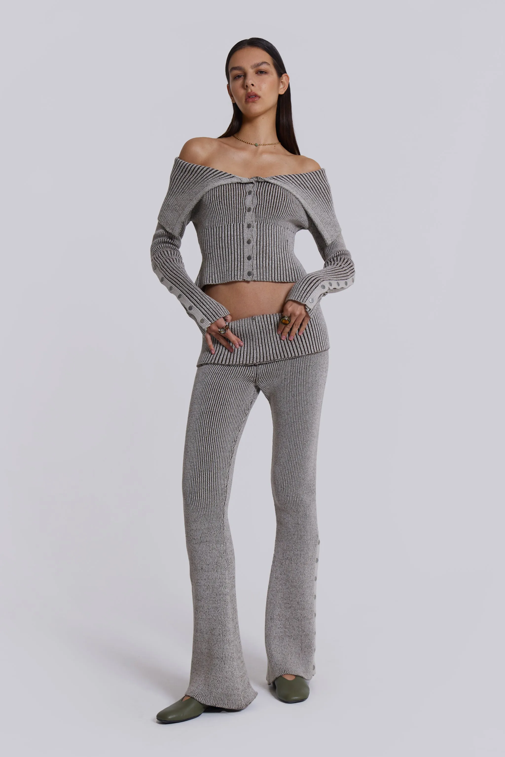 Kensu Off The Shoulder Knit Top
