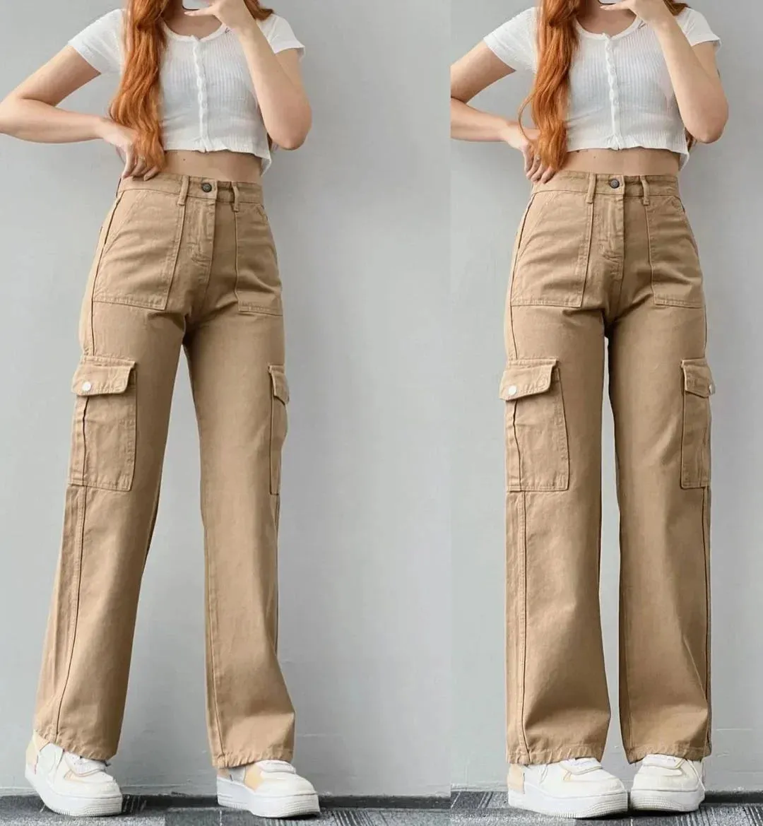 Khaki Cargo Pants Women