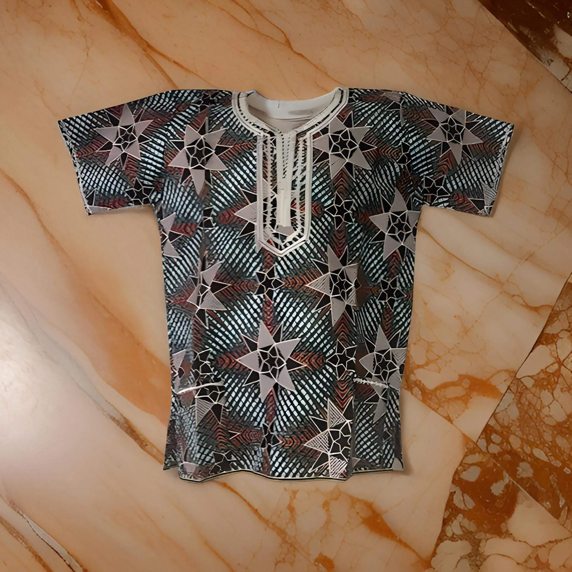 Kids Ghanaian African Dashiki Tops (Unisex)