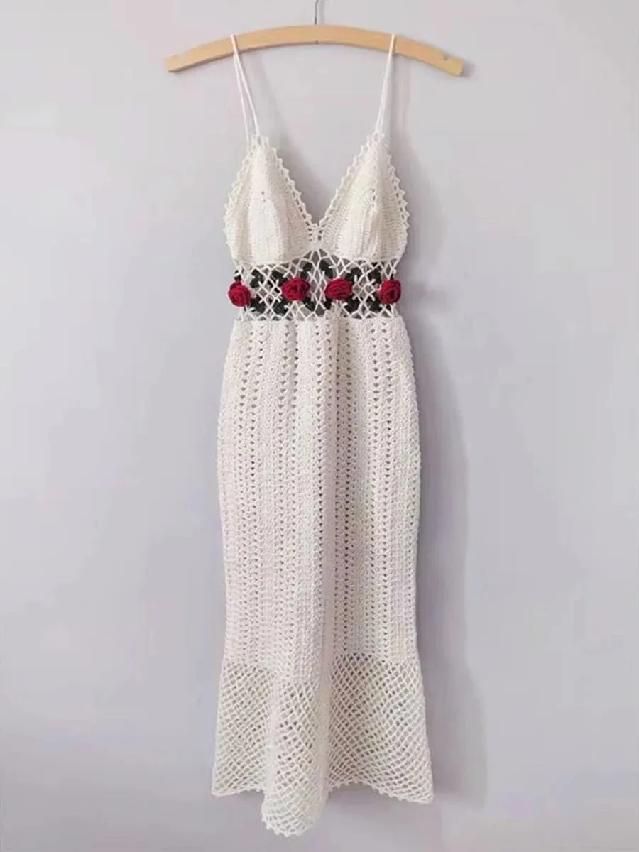 Knitted Crochet Hollow Out Dresses