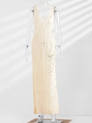 Knitted Crochet Hollow Out Dresses