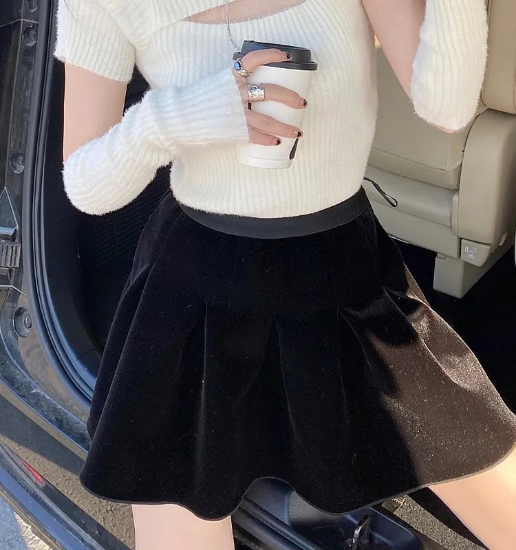 Korean Knitted Sweater Crop Tops