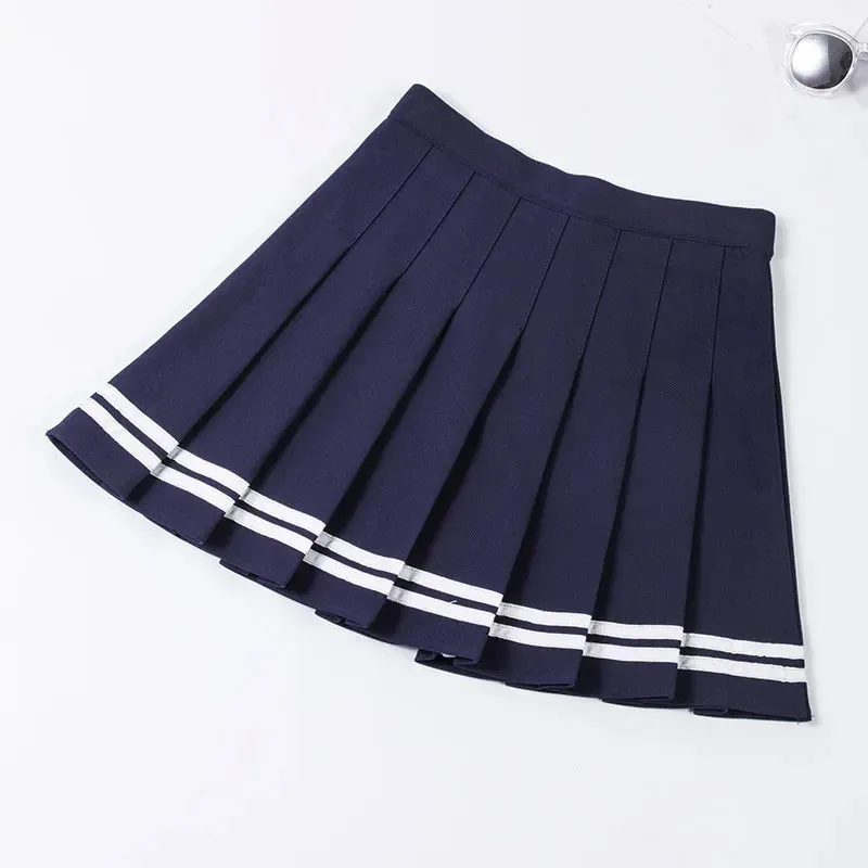 Korean Style Sexy Skirt Pleated Tennis Womens Athletic Golf Sport Outfits Workout Running Mini Harajuku Skirt