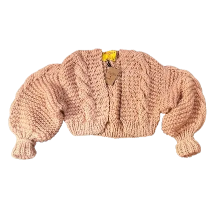 KRISS KROSS Cropped Cardigan | EGGSHELL