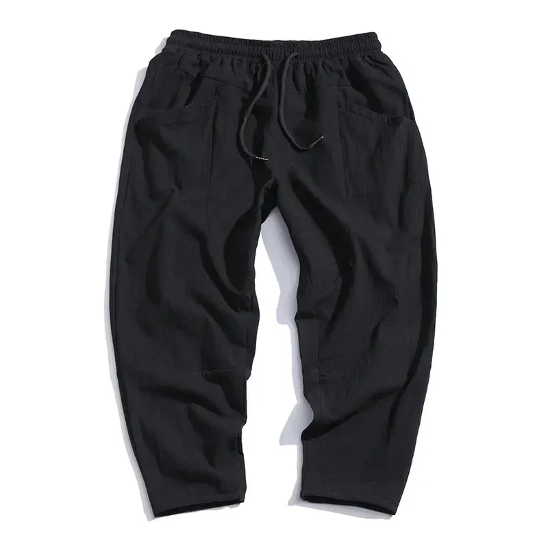 Kyoto Cropped Linen Pants