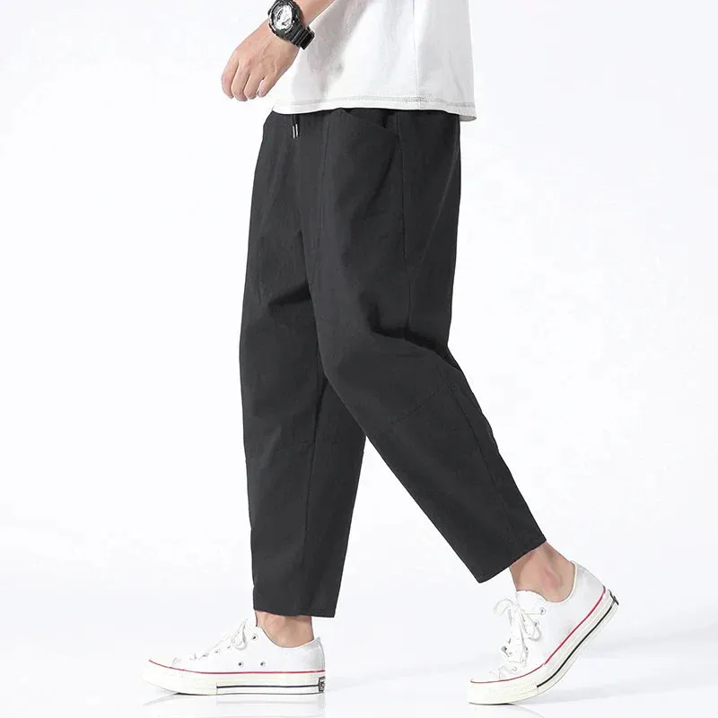 Kyoto Cropped Linen Pants