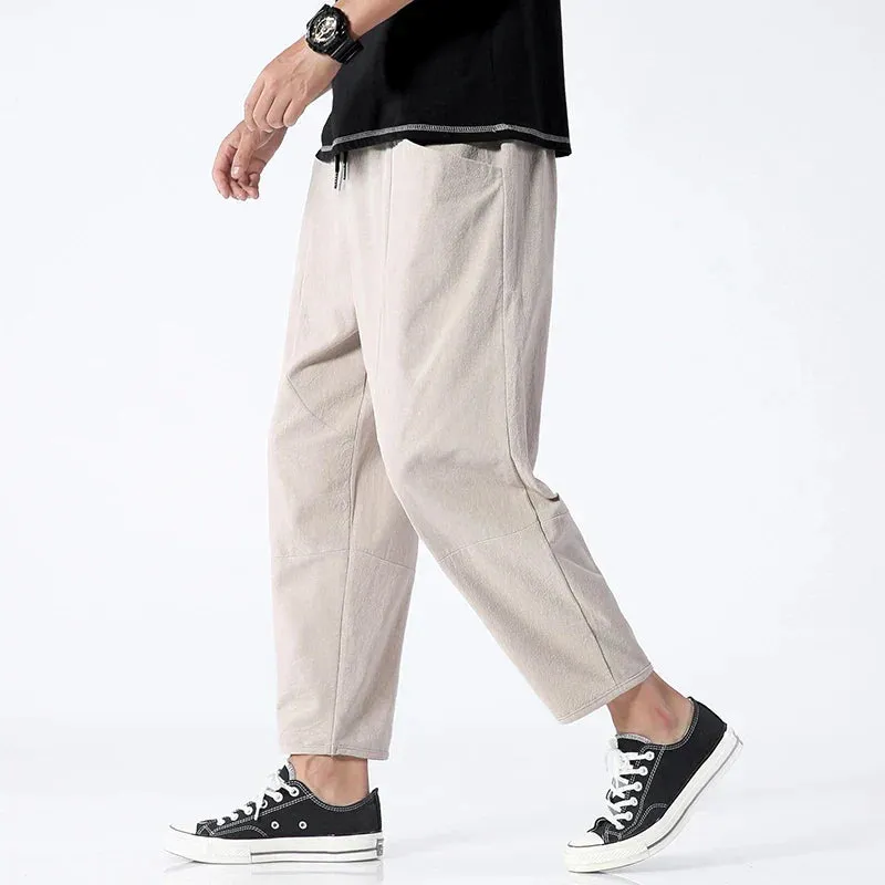Kyoto Cropped Linen Pants