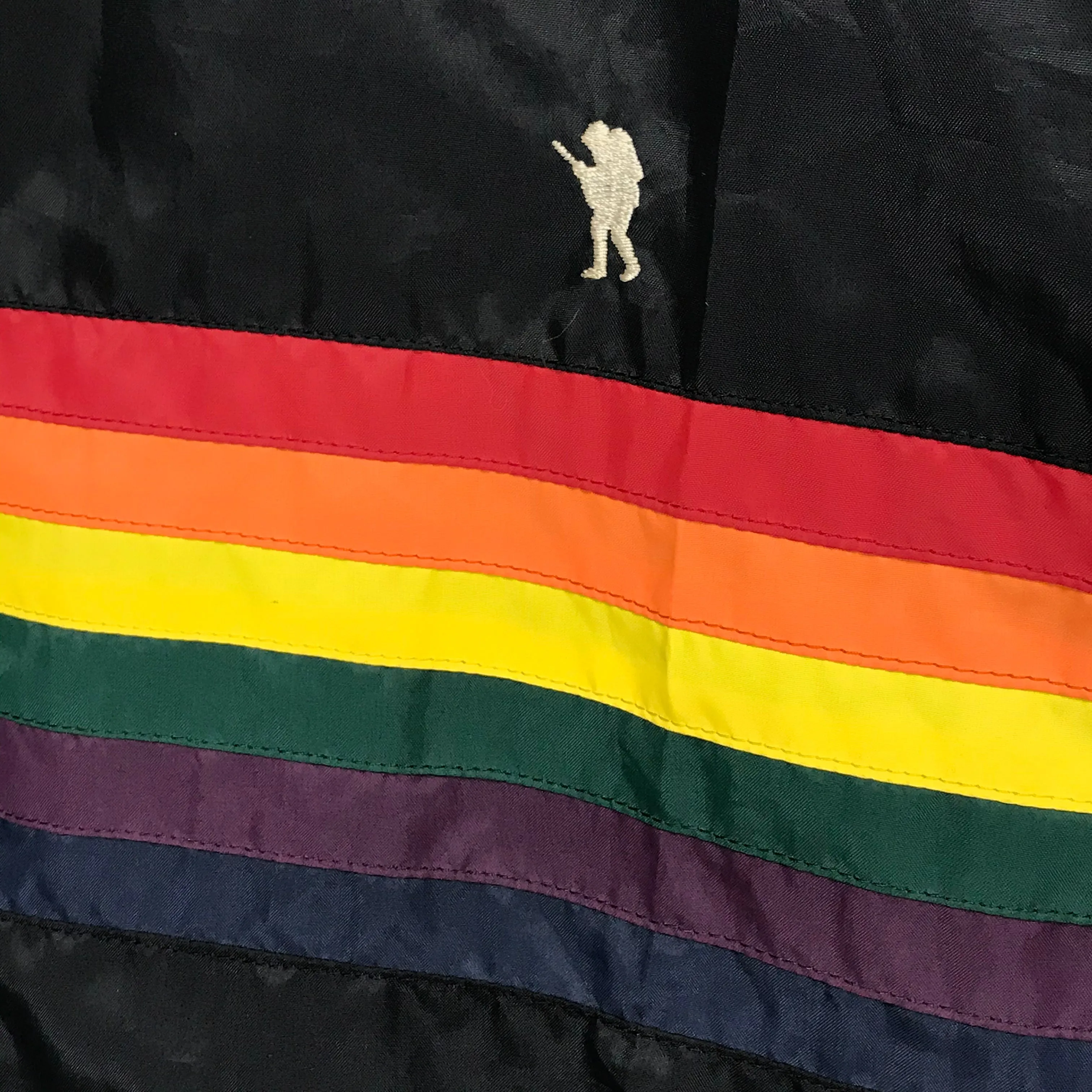 [L] A Bathing Ape Bape Vintage FOOTSOLDIER RAINBOW NYLON HOODED JACKET