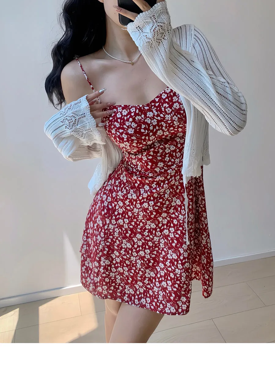 lace V-neck cardigan