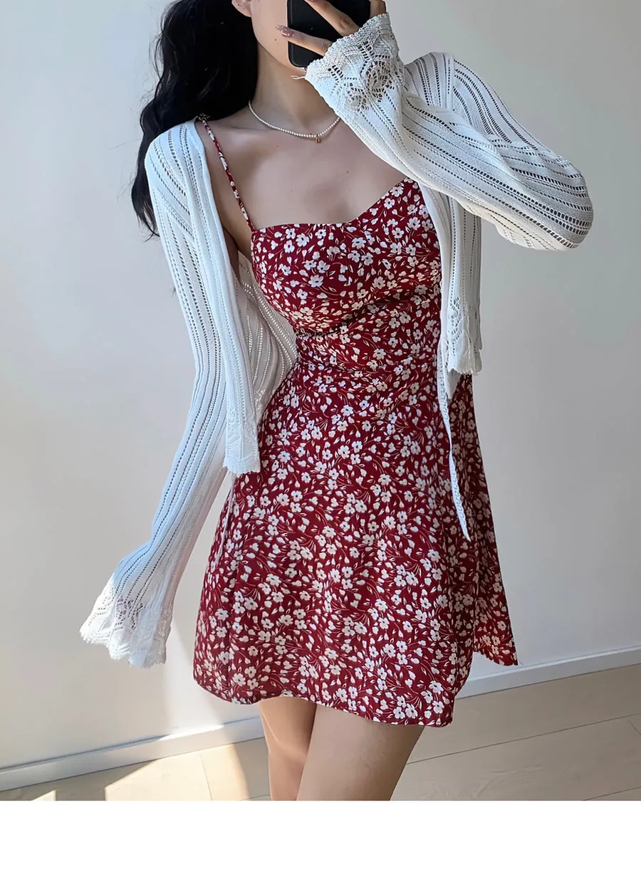 lace V-neck cardigan