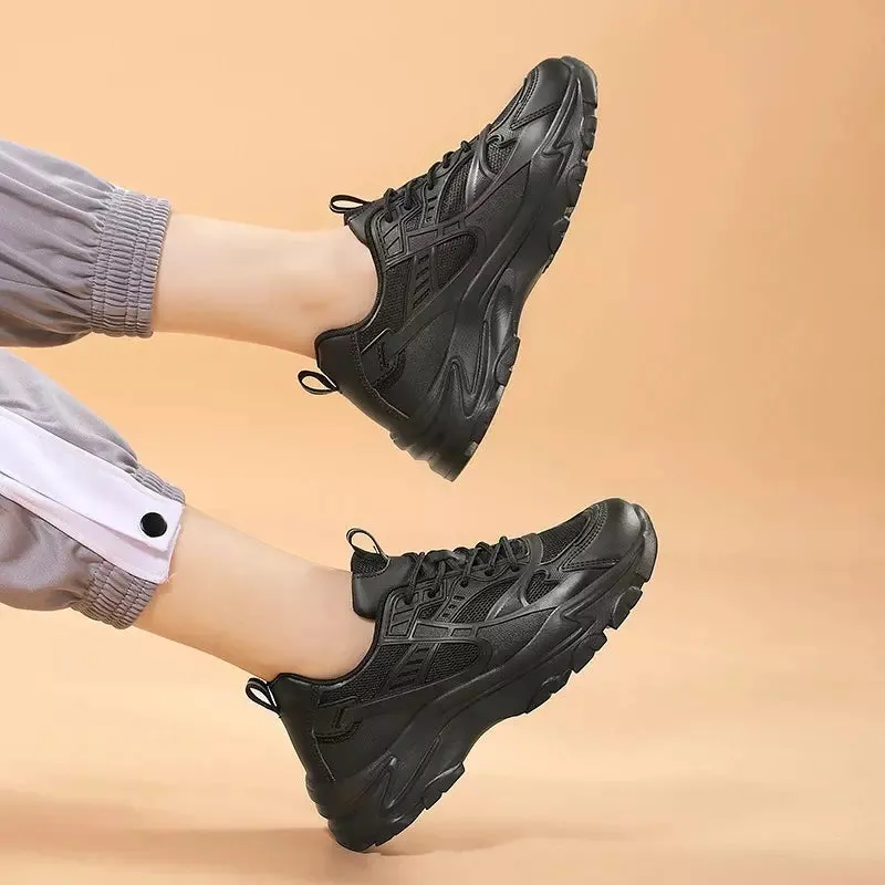 Ladies black sneakers