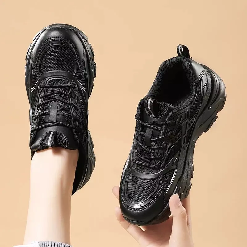 Ladies black sneakers