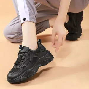 Ladies black sneakers