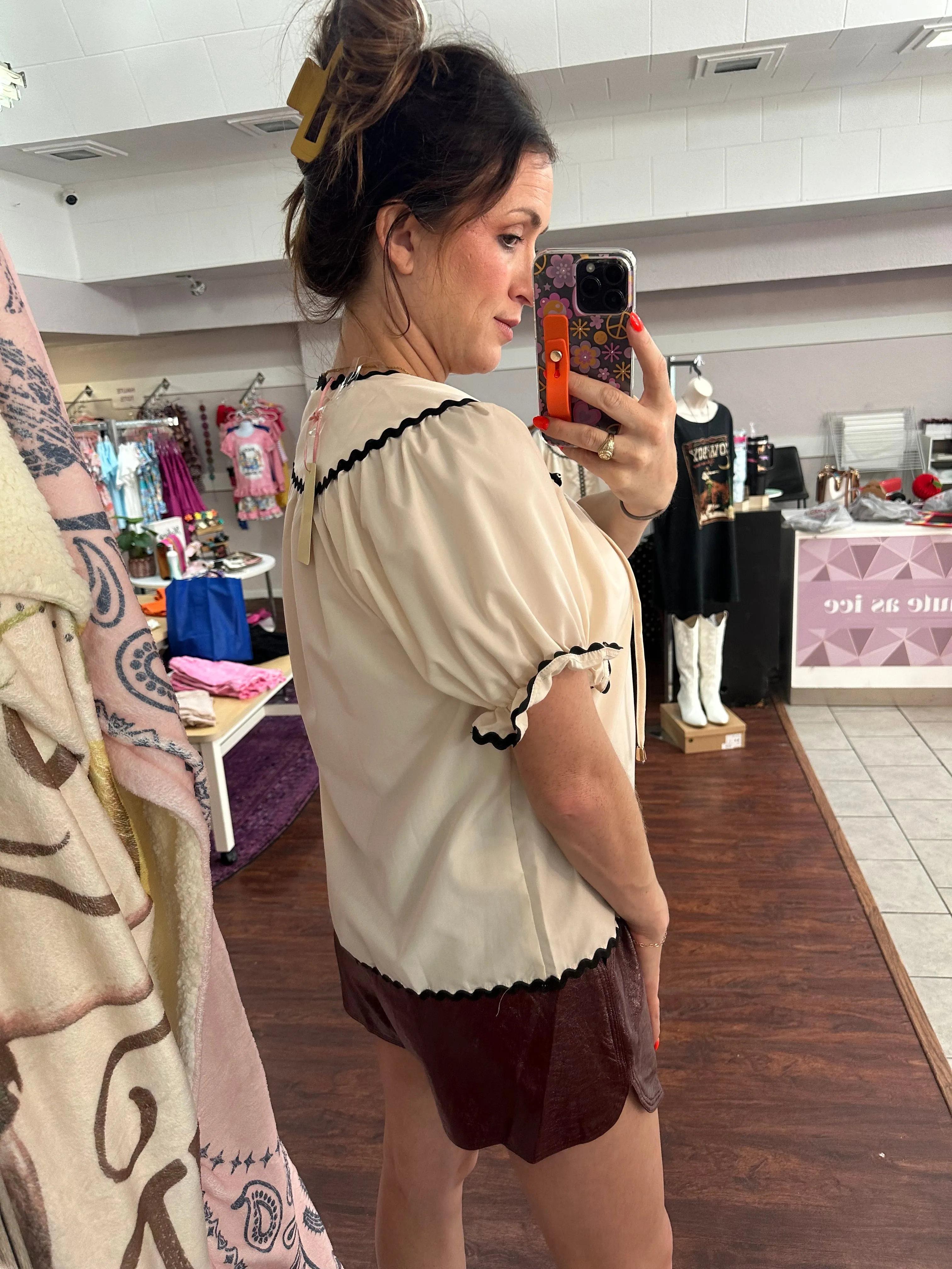 Ladylike Top: Ecru