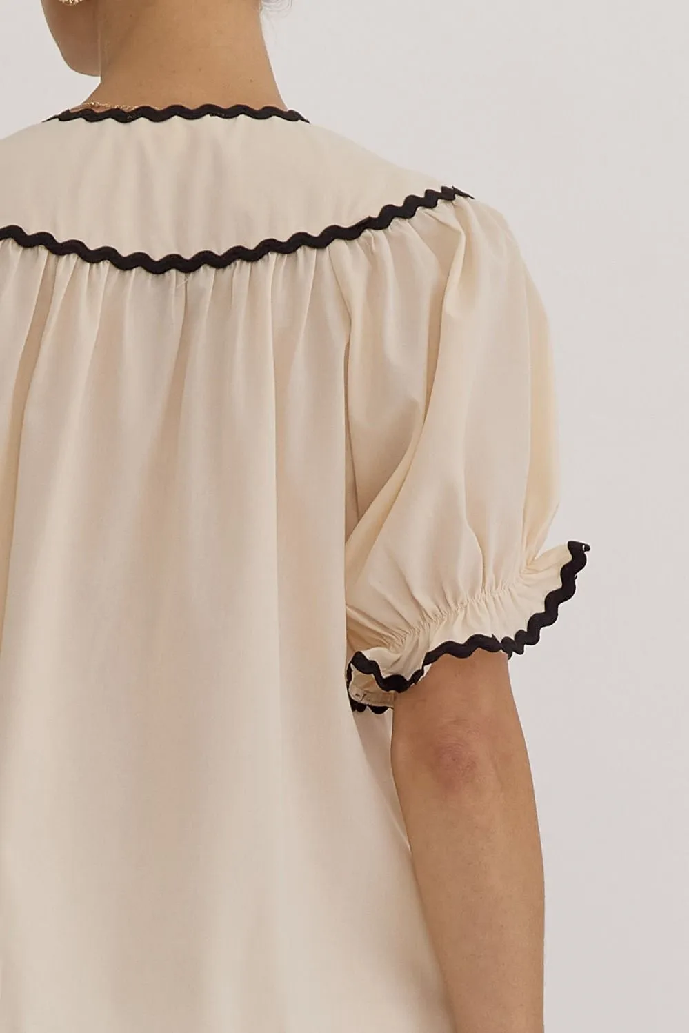 Ladylike Top: Ecru