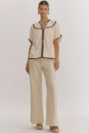 Ladylike Top: Ecru