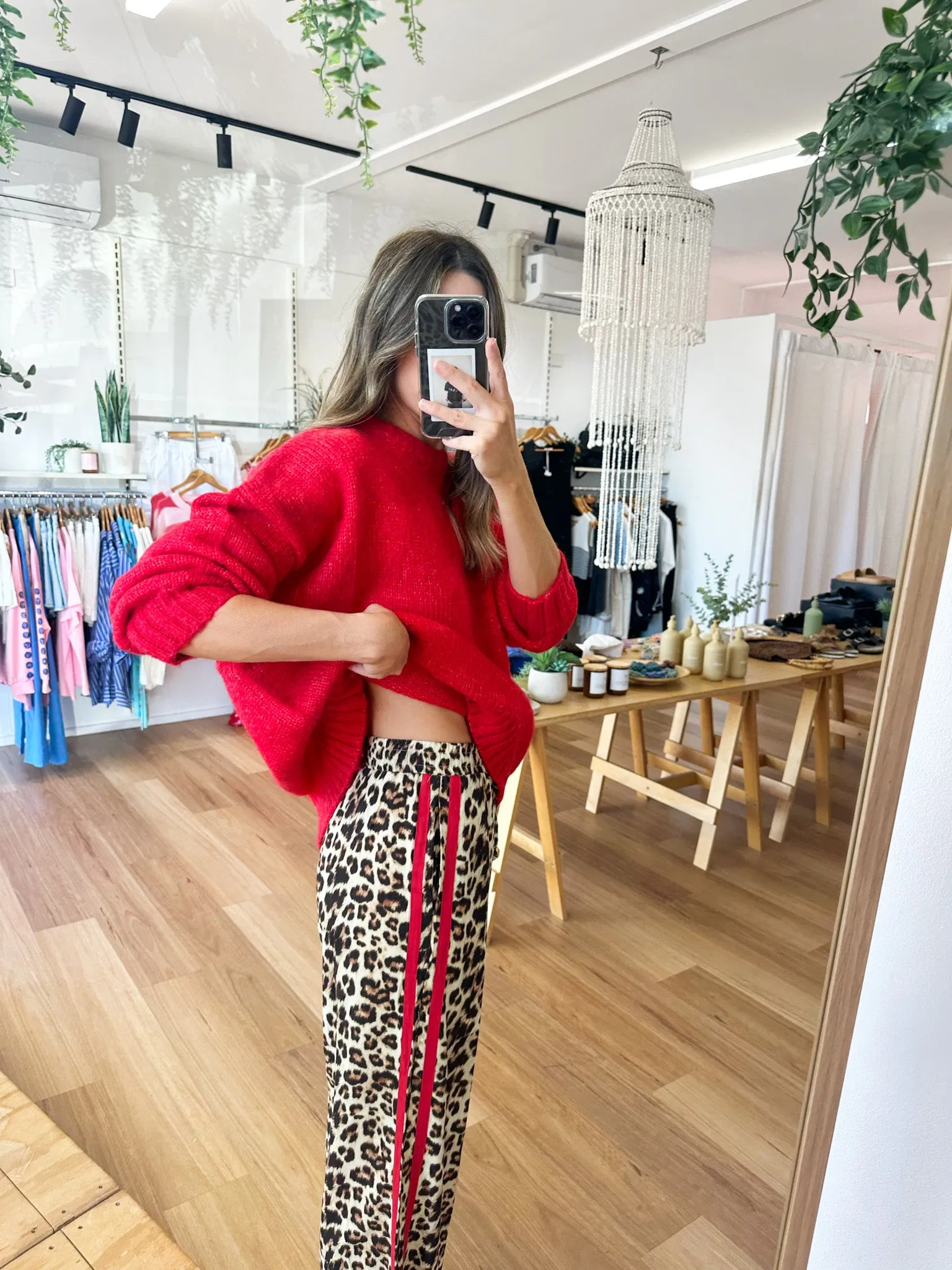 Leopard Racer Pants