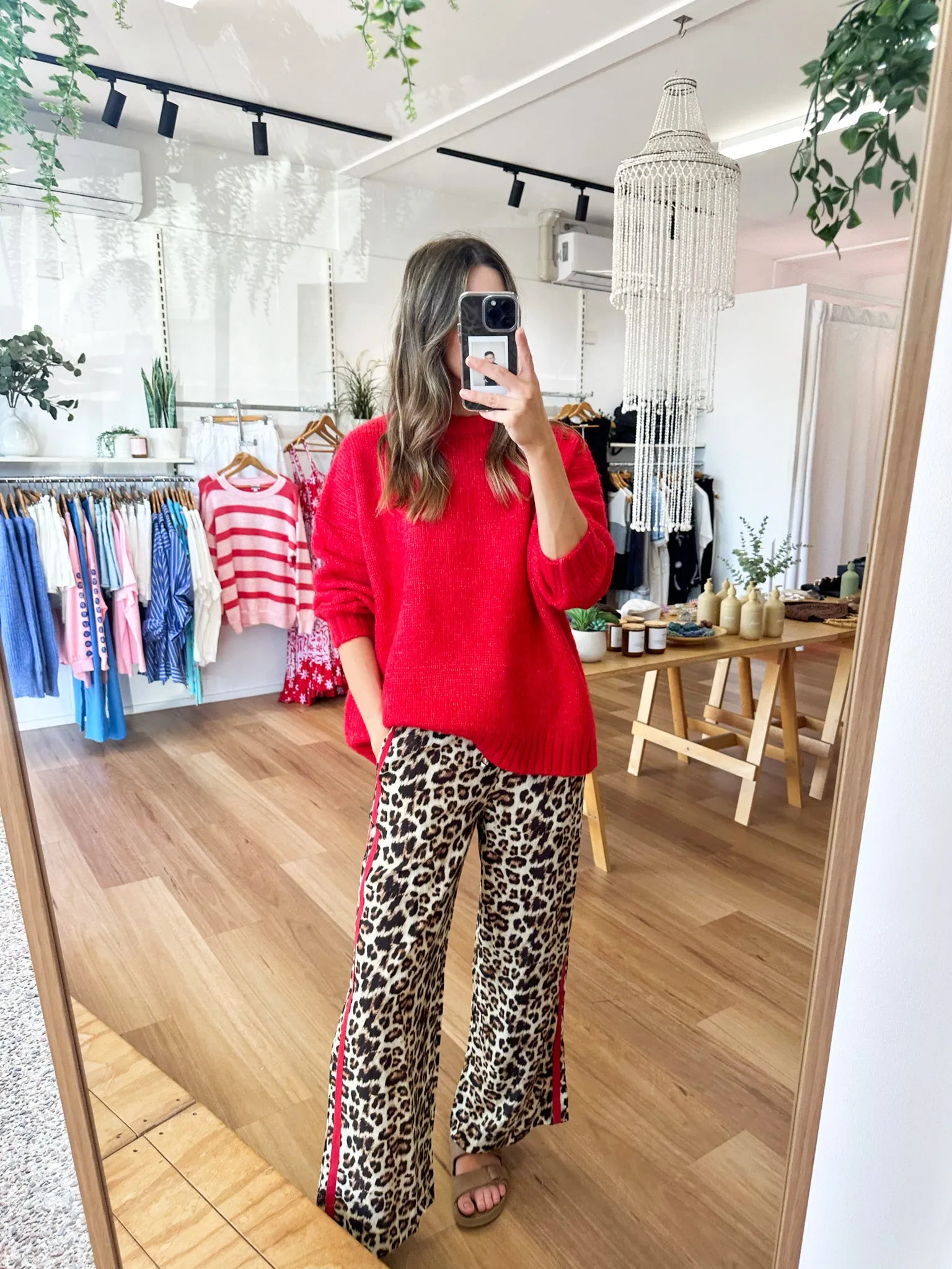 Leopard Racer Pants