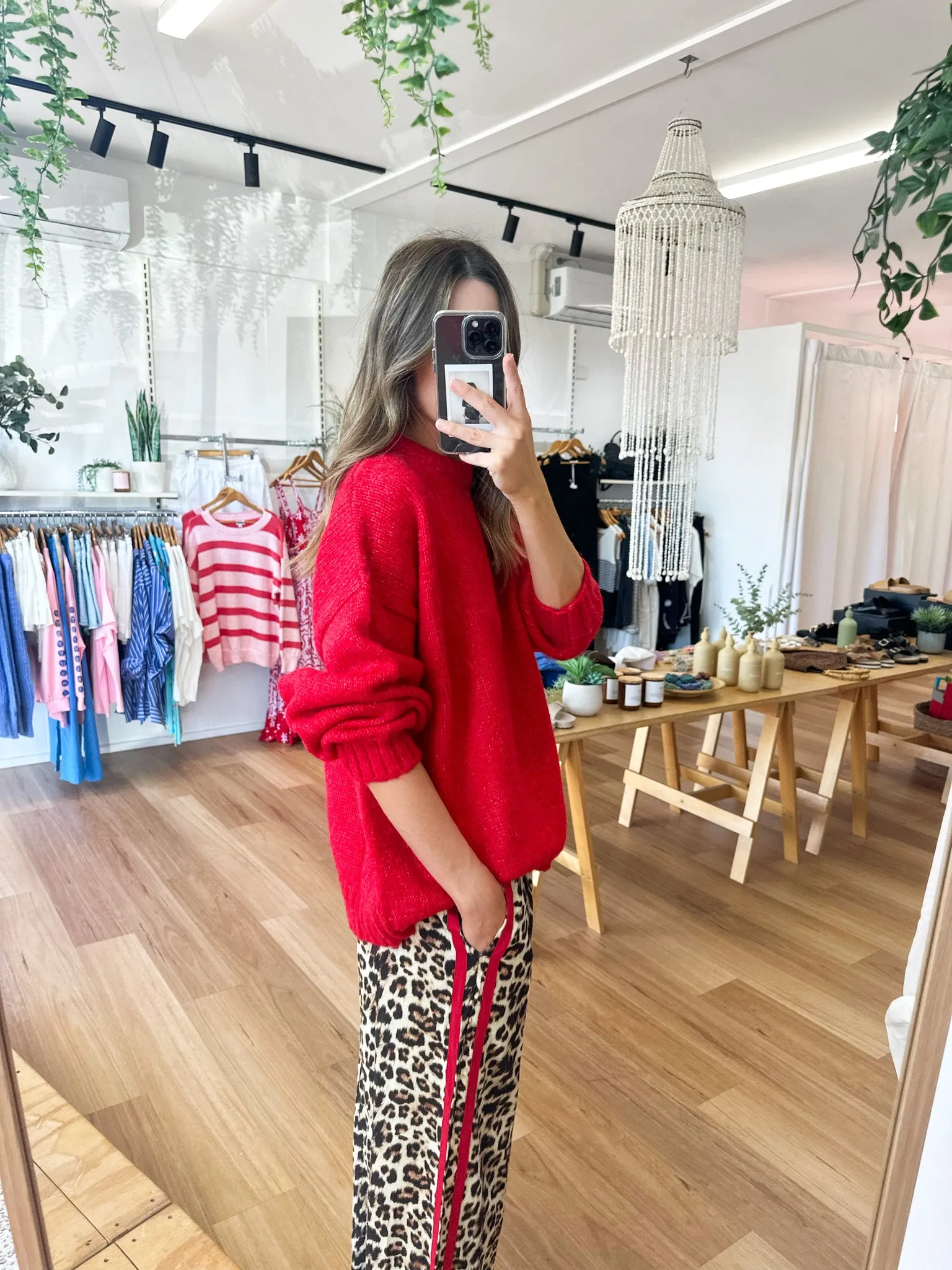Leopard Racer Pants