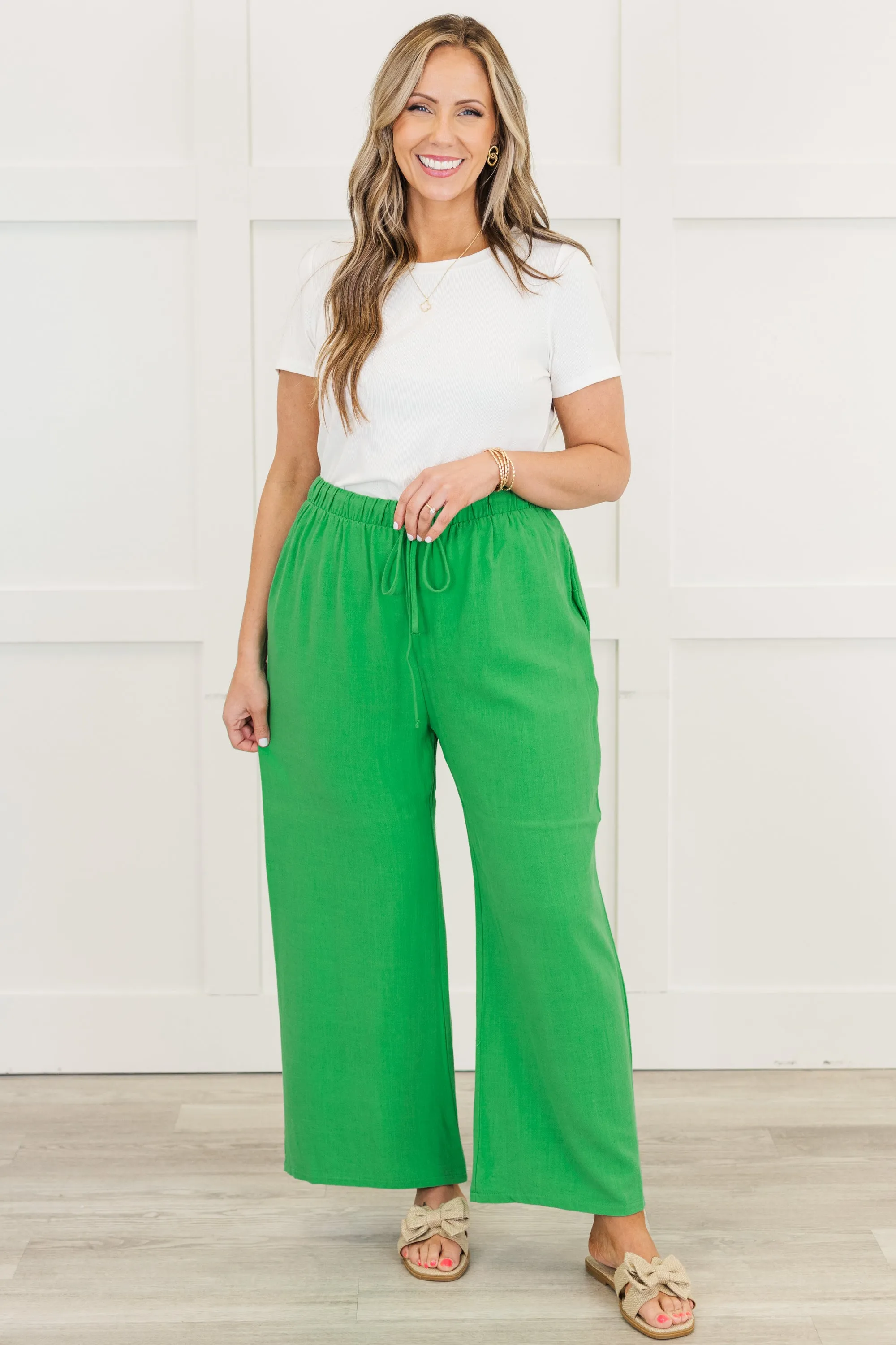 Let It Happen Pants, Kelly Green