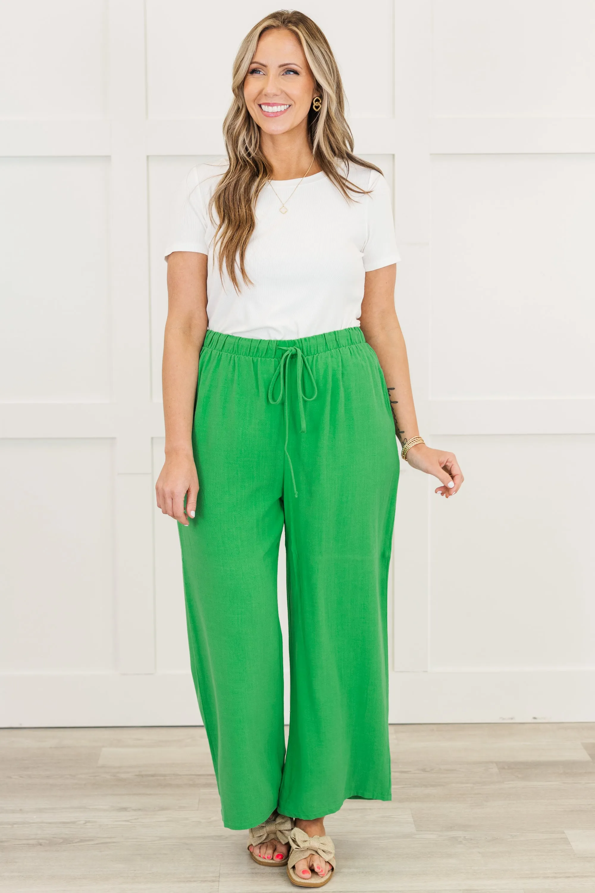 Let It Happen Pants, Kelly Green