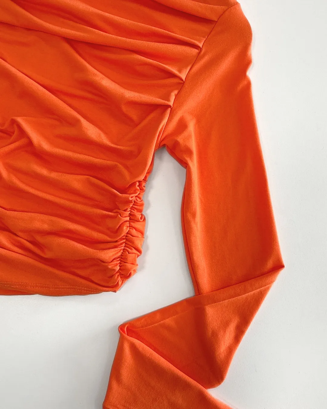 Lieke off shoulder top | Tall | Oranje